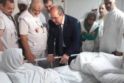 بالصور .. محمد عيسى يزور مستشفى البعثة الجزائرية بالبقاع المقدسة