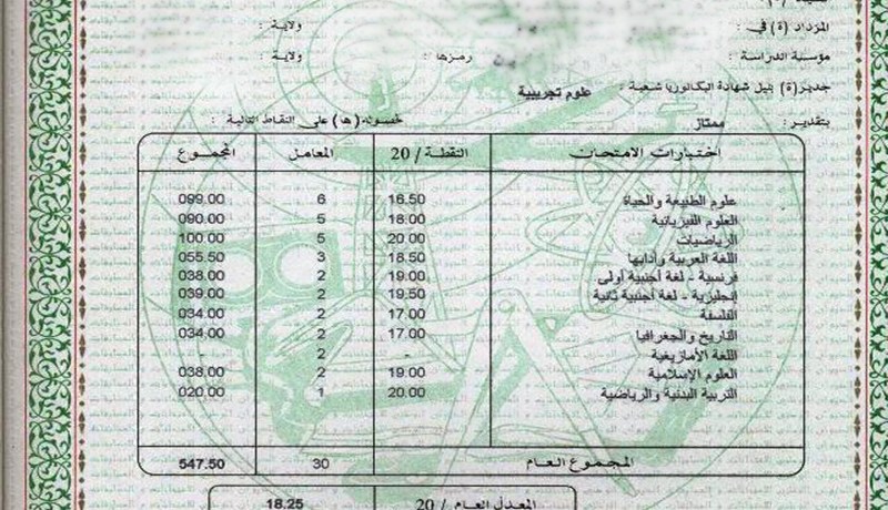 استخراج شهادة النجاح من الثانويات ابتداء من يوم غد