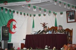 ڤايد صالح في زيارة تفتيش وعمل  إلى الناحية العسكرية الرابعة بورڤلة