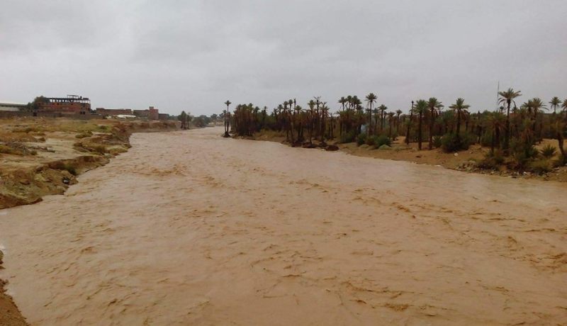 عملية البحث عن الطفل المفقود في فيضانات بشار متواصلة