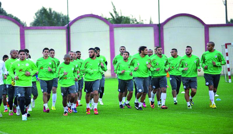 إلغاء الحصة التدريبية أمس بتشاكر بقرار من حليلوزيتش حفاظاً على أرضية الملعب