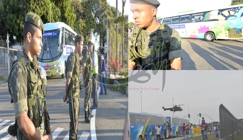 حادث مرور، عسكر، هليكوبتر ورشّ بالماء… هـكذا استُقبِل «الخضـر» في الــــبرازيـــل