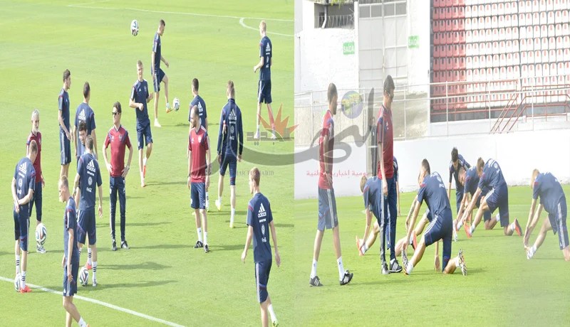 المنتخـب الروسي يجـــري أول حصة تـدريبــيـة في الـــبرازيل وإصابــة 3 لاعبين