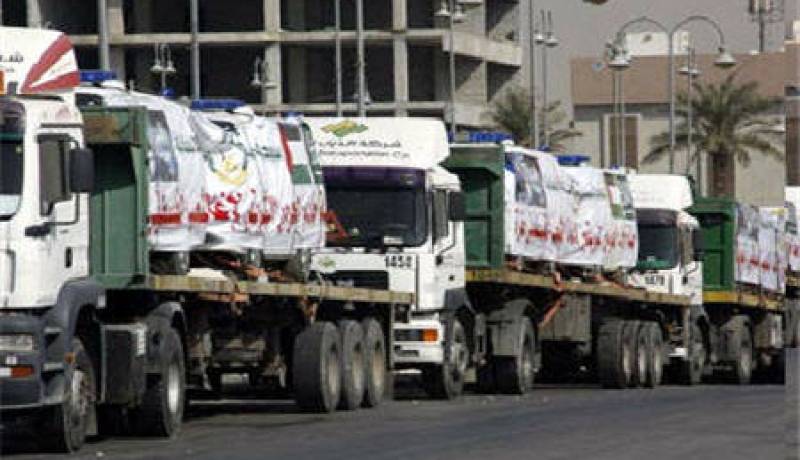 البرلمان العربي  يرسل مساعدات إنسانية إلى غزة