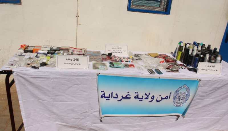 بالصور: تفكيك شبكات مختصة في السطو والسرقة وترويج المهلوسات بغرداية 