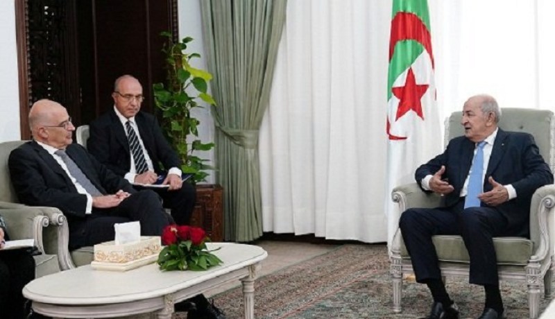 رئيس الجمهورية يستقبل وزير الشؤون الخارجية اليوناني