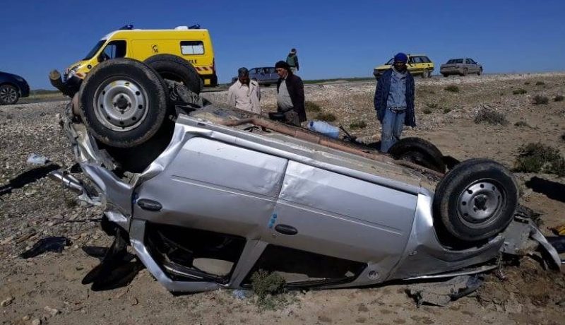 قتيلة و5 جرحى في حادث إنقلاب سيارة في بلدية حساني عبد الكريم بالوادي