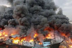 إحتراق 4 سفن تجارية بميناء نخل تقي في إيران