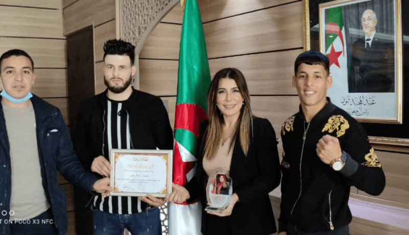 بالصور.. سواكري تستقبل بطلي الجزائر في رياضة الكونغ فو شو