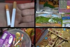 بالفيديو حلوى على شكل سجائر شمة وأقراص مهلوسة في الأسواق