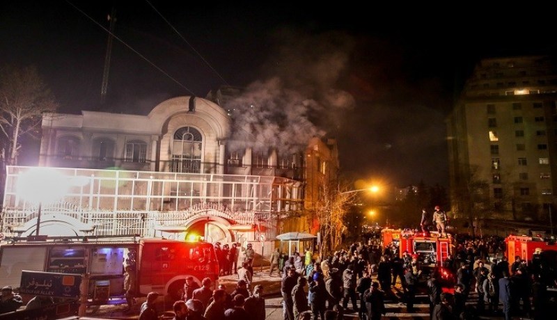 طهران تعتقل 40 شخصا ممن هاجموا السفارة السعودية