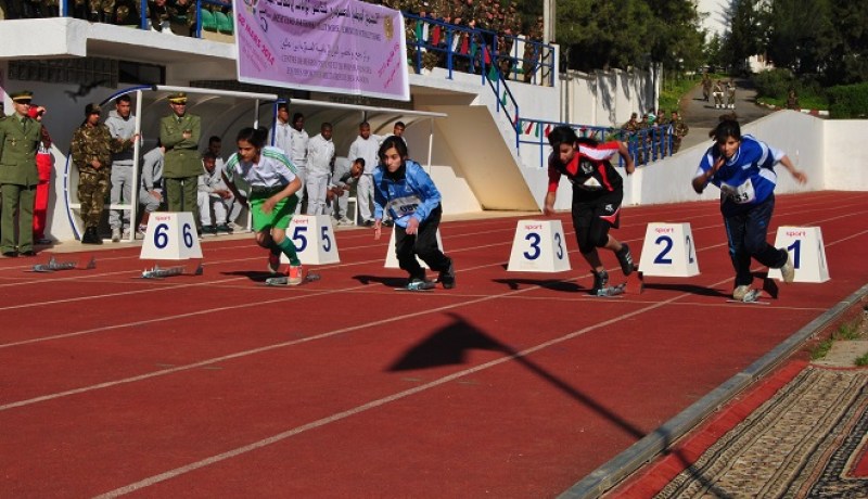 الطبعة التاسعة للتجمع الوطني العسكري لألعاب القوى “إناث”