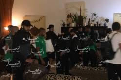 بالصور.. “الخضر” يصلون إلى فندق “أوسيون باي”