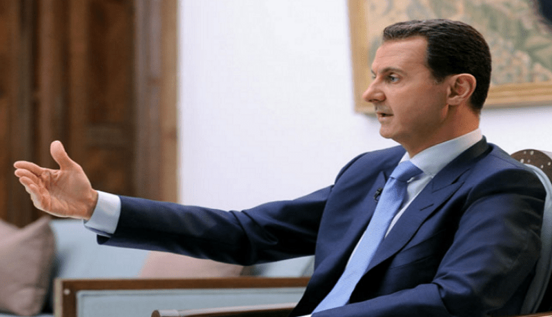 بشار الأسد يعتبر الهجوم الكيميائي على خان شيخون مفبرك