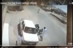 فيديو سعوديان ينجوان بأعجوبة من موت محقق