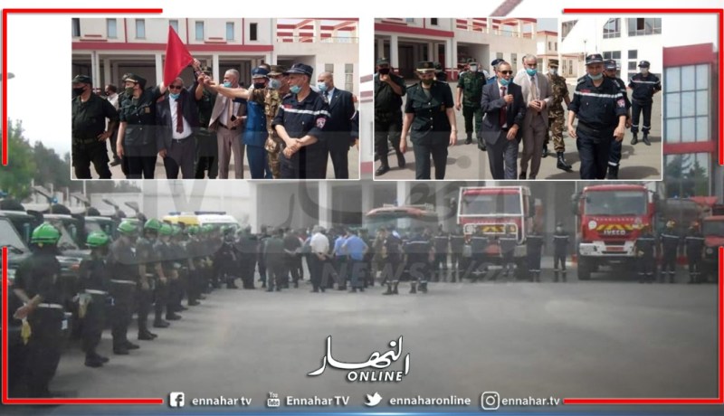 إخماد حريق بالطريق الوطني رقم 1 بشفة ووالي البليدة ينصب الرتل المتنقل