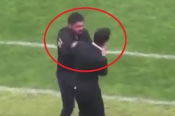 شاهد .. غاتوزو المجنون يصفع مساعده بشكل قاس