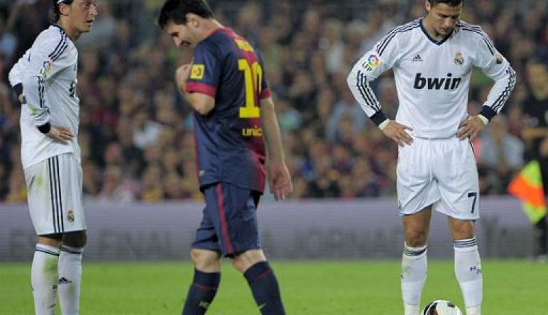 كلاسيكو البرسا والريال ينتهي بثناية لكل من ميسي ورونالدو