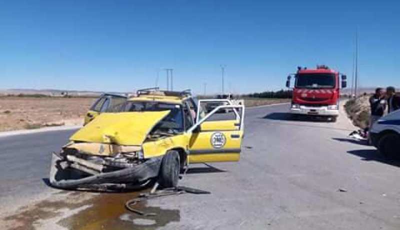 بالصور.. 7 جرحى في حادثي مرور بتبسة