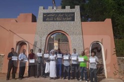 بالصور.. المستفيدون من 500 قطعة أرضية بتندوف يحتجون بسبب تماطل الإدارة