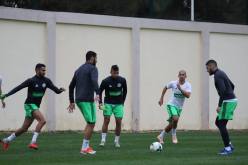 بالصور.. الخضر يجرون ثاني حصة تدريبية قبل لقاء البنين