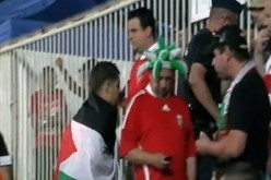 أعلام العرب وإيران تحاصر منتخب إسرائيل في المجر