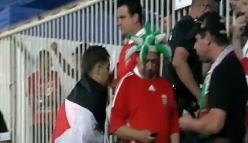 أعلام العرب وإيران تحاصر منتخب إسرائيل في المجر