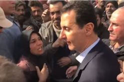 بالفيديو.. بشار الأسد يزور الغوطة الشرقية ويلتقي بأهالي المنطقة
