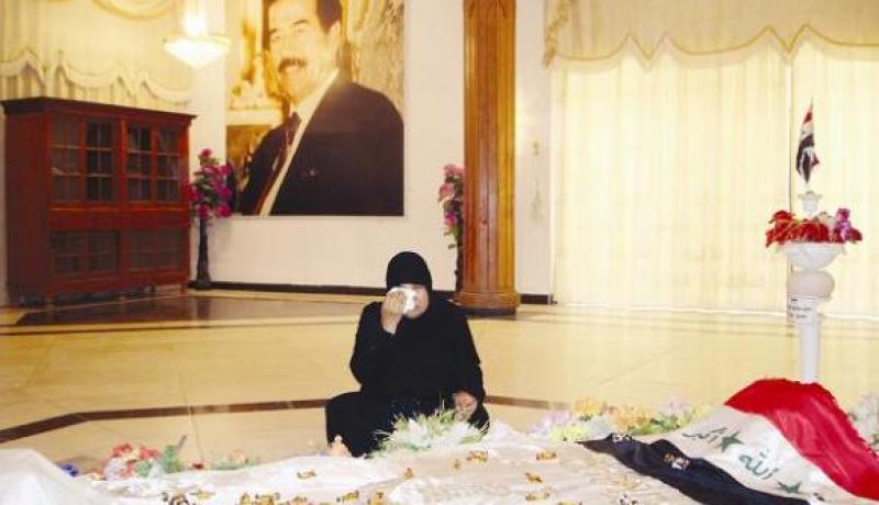 بالفيديو تدمير قبر صدام حسين في تكريت