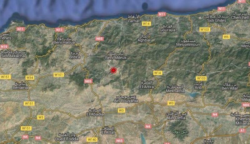 تسجيل هزة أرضية بقوة 3.8 في عين الدفلى