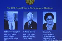 ياباني وايرلندي وصينية يفوزون بجائزة نوبل للطب لعام 2015