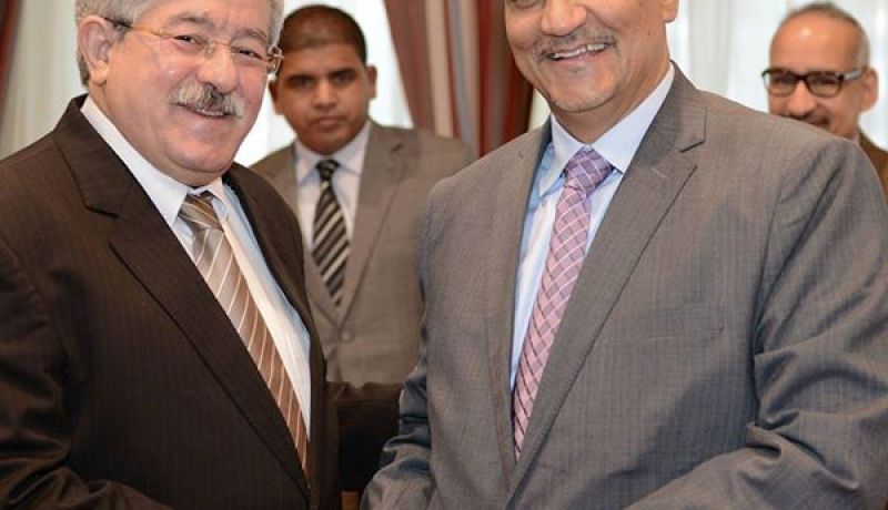 أويحيى يستقبل وزير العلاقات الخارجية الموريتاني