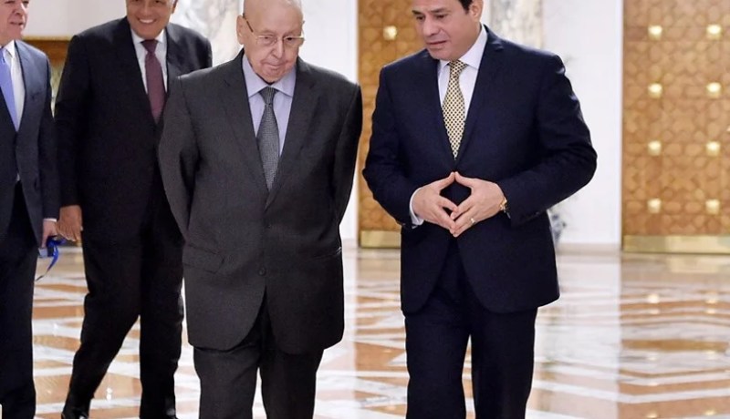 بن صالح والسيسي يبحثان علاقات البلدين وآخر التطورات بليبيا