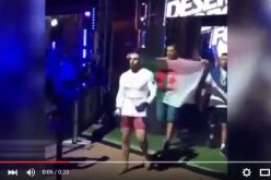 بالفيديو مصارع جزائري يعبر عن حبه لبنزيمة بهذه الطريقة