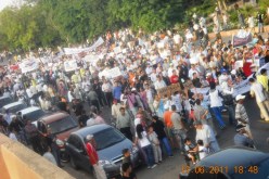 مسيرة سلمية بمدينة القليعة للمطالبة بتوفير الأمن