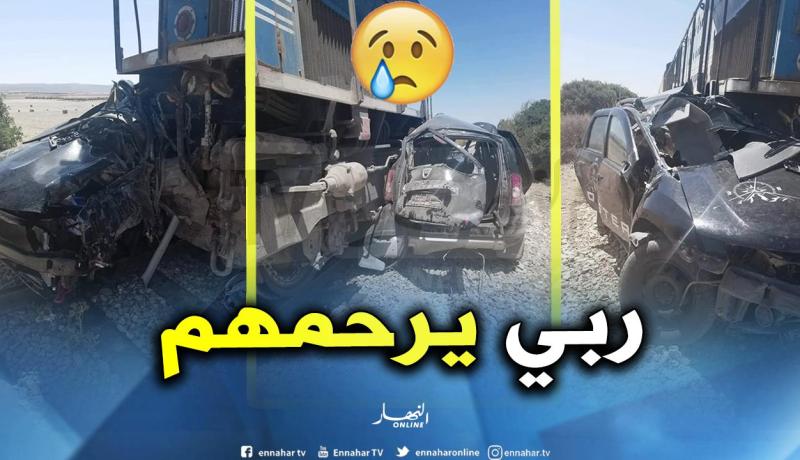 وفاة شخصين وجرح 3 آخرين في اصطدام قطار بسيارة نفعية بين وهران وتلمسان