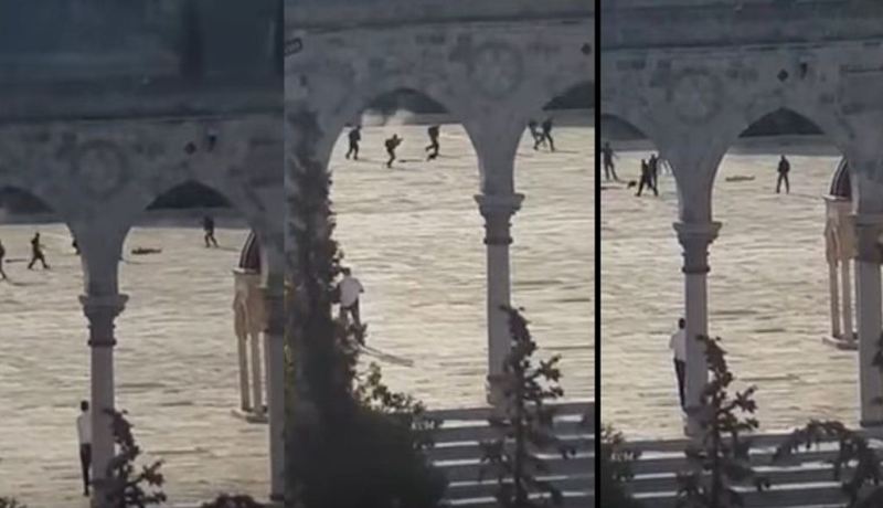 بالفيديو .. استشهاد 3 فلسطينيين ومقتل صهيونيين في اشتباك بالأقصى