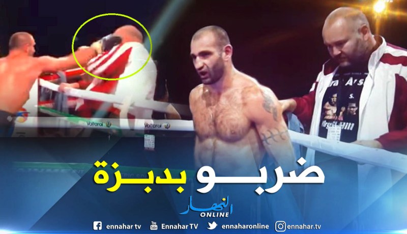 شاهد.. ملاكم يعتدي على مدربه بعد خسارته أحد النزالات !!