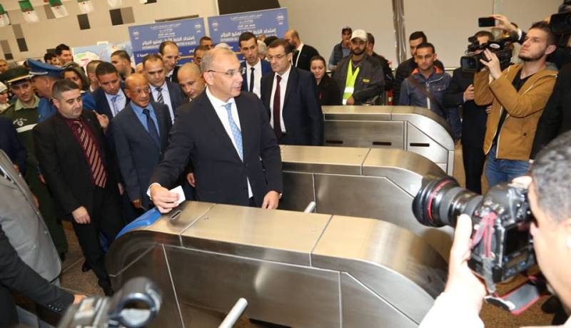 زعلان يدشن محطتي مترو علي بومنجل وجسر قسنطينة