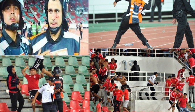 بالصور..  شغب جماهير الوداد يهدد إتحاد العاصمة!