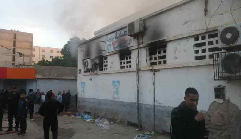 إلقاء القبض على المتسبب في حريق سوق الڨرابة للخضر وسط مدينة سيدي بلعباس