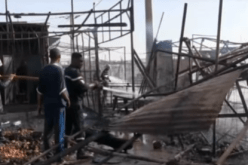 بالفيديو – حريق مهول يقضي على 15 محلا في تندوف