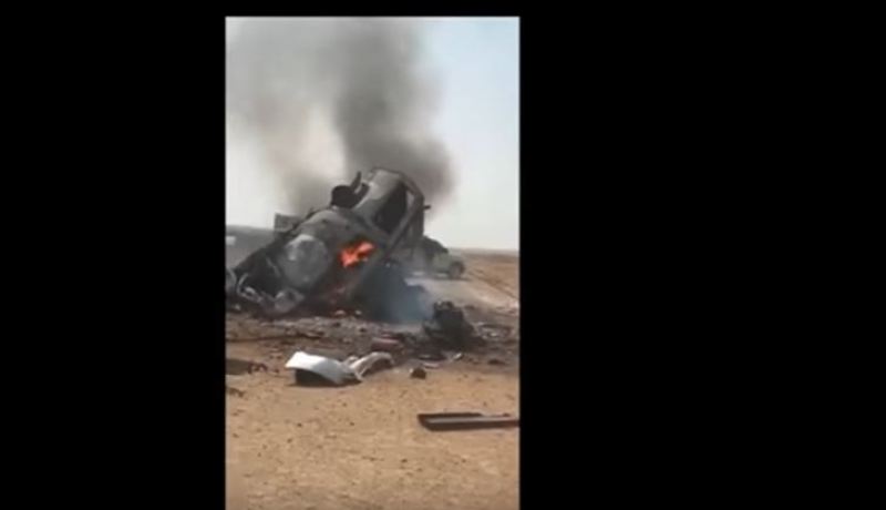 بالفيديو..مصرع 12 شخصًا حرقًا بينهم عائلة في حادث مرور