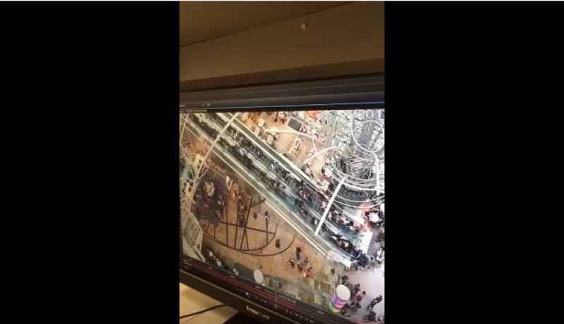 بالفيديو.. 18 جريح  بسبب سلم كهربائي غير اتجاهه فجأة في هونغ كونغ