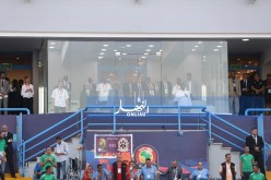 بالصور.. “برناوي” في المنصة الشرفية لملعب “السويس” لمساندة “الخضر” !!