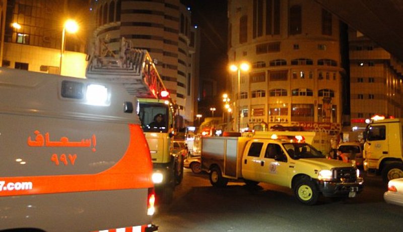 إجلاء 465 معتمرا من فندق في مكة المكرمة اثر حريق