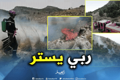 بالصور..إخماد حريق غابة بتبسة