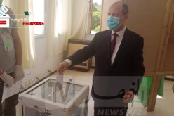 وزير العدل بلقاسم زغماتي يدلي بصوته الانتخابي