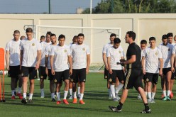 بالصور.. الخضر يجرون ثاني الحصص التدريبية