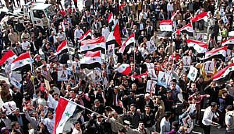 تظاهرتان في بيروت ضد النظام السوري وتأييدا لمواقف روسيا والصين الداعمة له